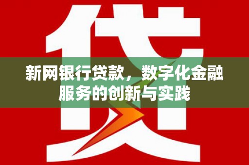 龙岗新网银行贷款，数字化金融服务的创新与实践