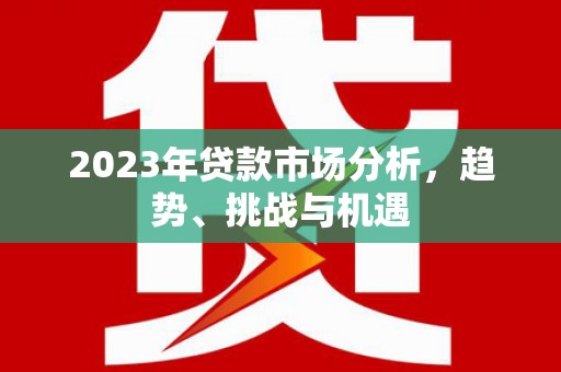 龙岗2023年贷款市场分析，趋势、挑战与机遇