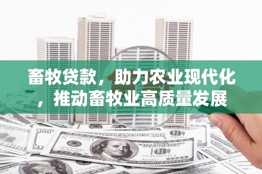 龙岗畜牧贷款，助力农业现代化，推动畜牧业高质量发展