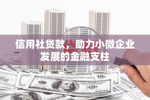龙岗信用社贷款，助力小微企业发展的金融支柱