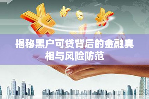 龙岗揭秘黑户可贷背后的金融真相与风险防范