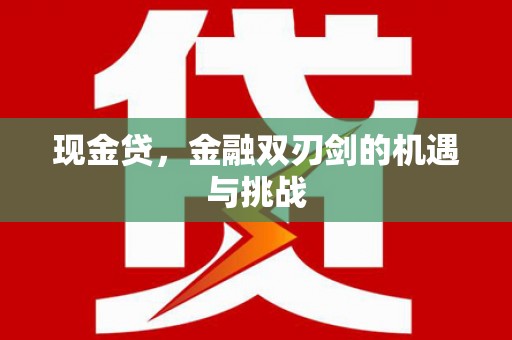 龙岗现金贷，金融双刃剑的机遇与挑战