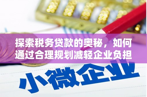 龙岗探索税务贷款的奥秘，如何通过合理规划减轻企业负担
