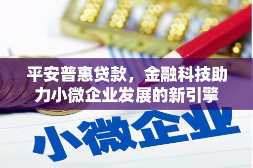 龙岗平安普惠贷款，金融科技助力小微企业发展的新引擎