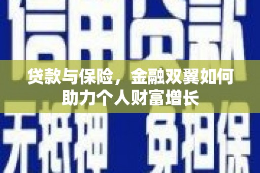 龙岗贷款与保险，金融双翼如何助力个人财富增长