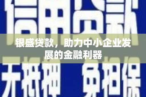 龙岗银盛贷款，助力中小企业发展的金融利器