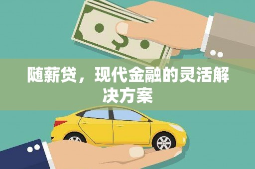 龙岗随薪贷，现代金融的灵活解决方案