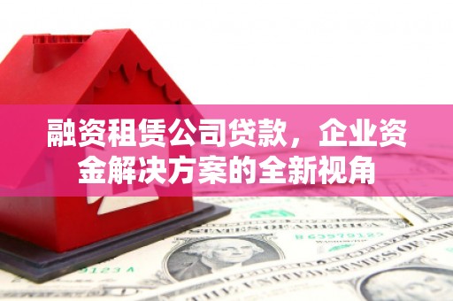 龙岗融资租赁公司贷款，企业资金解决方案的全新视角