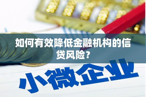 龙岗如何有效降低金融机构的信贷风险？