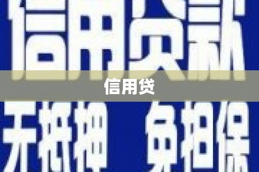 龙岗信用贷