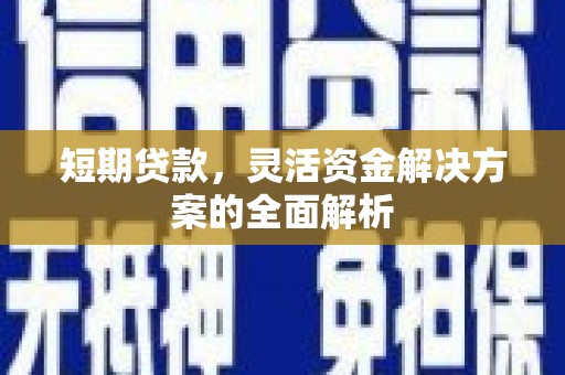 龙岗短期贷款，灵活资金解决方案的全面解析