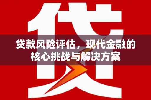龙岗贷款风险评估，现代金融的核心挑战与解决方案