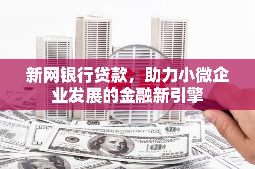 龙岗新网银行贷款，助力小微企业发展的金融新引擎