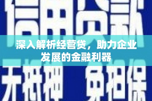龙岗深入解析经营贷，助力企业发展的金融利器