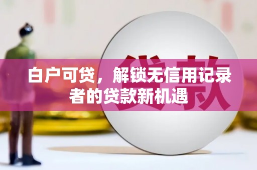 龙岗白户可贷，解锁无信用记录者的贷款新机遇