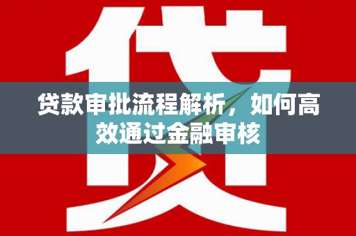 龙岗贷款审批流程解析，如何高效通过金融审核