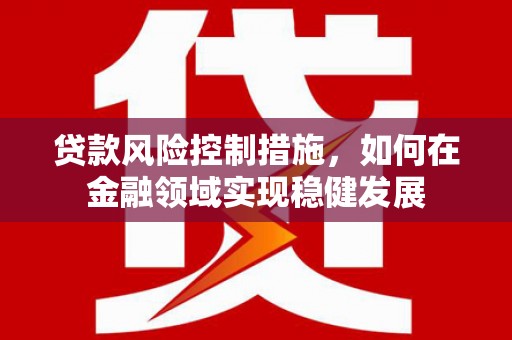 龙岗贷款风险控制措施，如何在金融领域实现稳健发展
