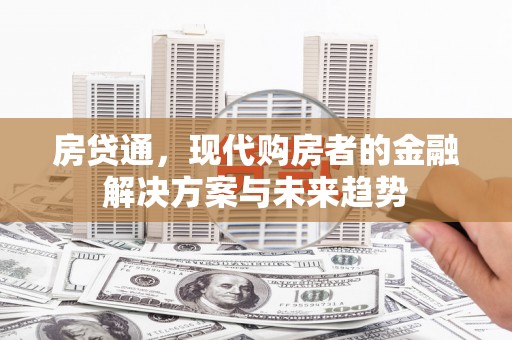 龙岗房贷通，现代购房者的金融解决方案与未来趋势