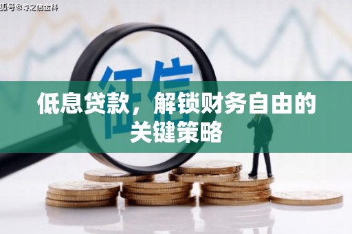 龙岗低息贷款，解锁财务自由的关键策略