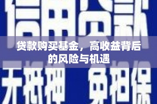 龙岗贷款购买基金，高收益背后的风险与机遇