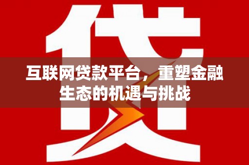 龙岗互联网贷款平台，重塑金融生态的机遇与挑战