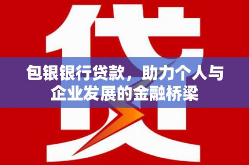 龙岗包银银行贷款，助力个人与企业发展的金融桥梁