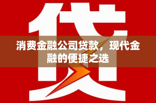龙岗消费金融公司贷款，现代金融的便捷之选