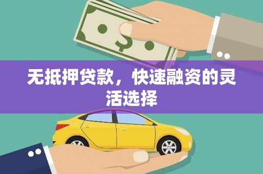 龙岗无抵押贷款，快速融资的灵活选择