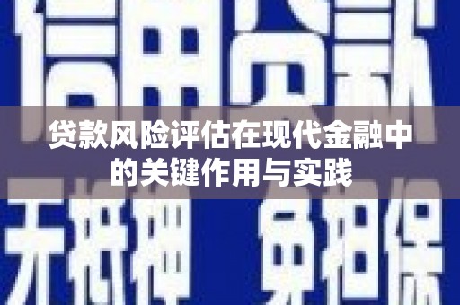 龙岗贷款风险评估在现代金融中的关键作用与实践