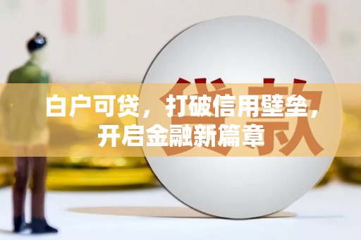 龙岗白户可贷，打破信用壁垒，开启金融新篇章