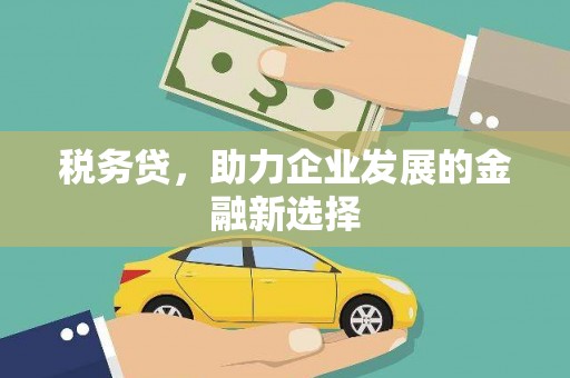 龙岗税务贷，助力企业发展的金融新选择