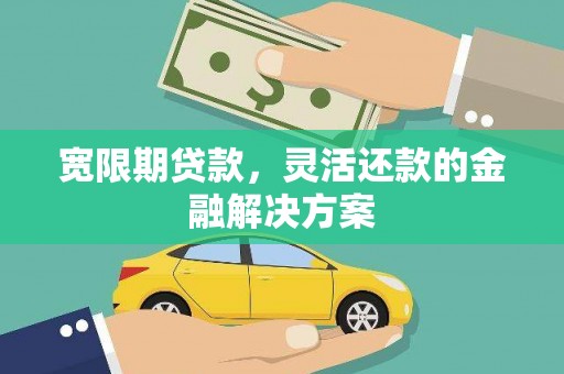 龙岗宽限期贷款，灵活还款的金融解决方案
