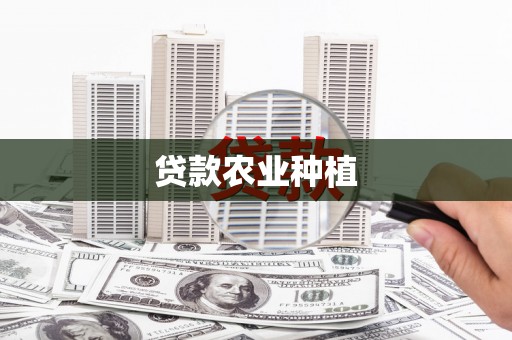 龙岗贷款农业种植