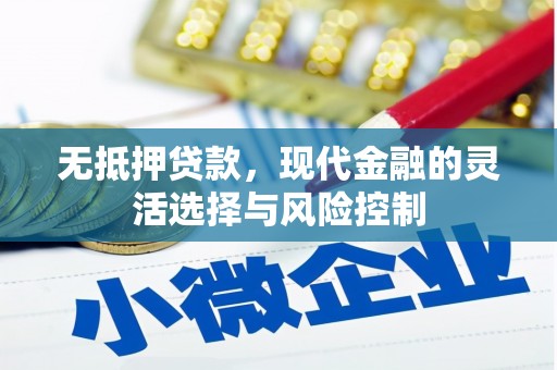 龙岗无抵押贷款，现代金融的灵活选择与风险控制