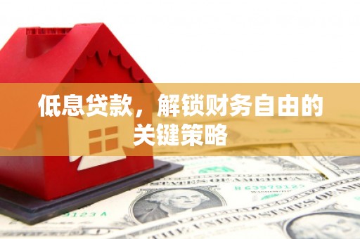 龙岗低息贷款，解锁财务自由的关键策略