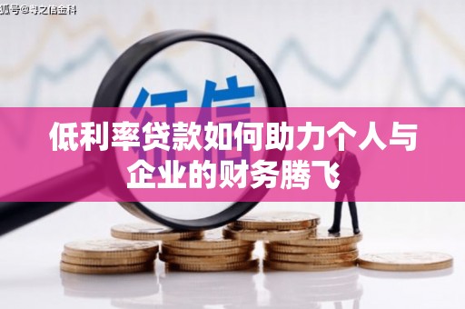 龙岗低利率贷款如何助力个人与企业的财务腾飞
