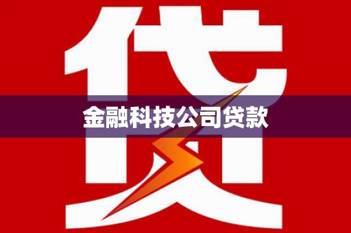 龙岗金融科技公司贷款