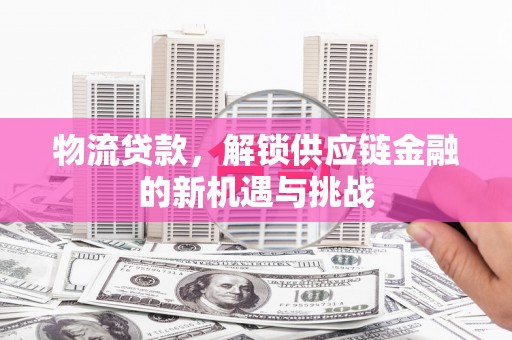龙岗物流贷款，解锁供应链金融的新机遇与挑战
