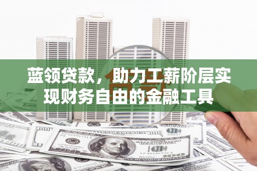 龙岗蓝领贷款，助力工薪阶层实现财务自由的金融工具