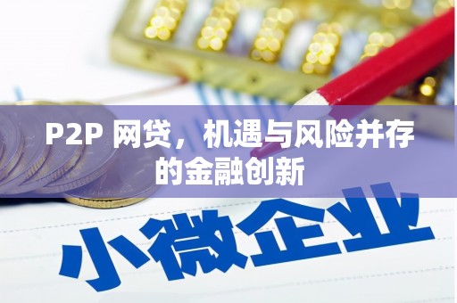 龙岗P2P 网贷，机遇与风险并存的金融创新