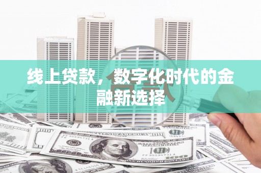 龙岗线上贷款，数字化时代的金融新选择