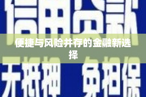 龙岗便捷与风险并存的金融新选择